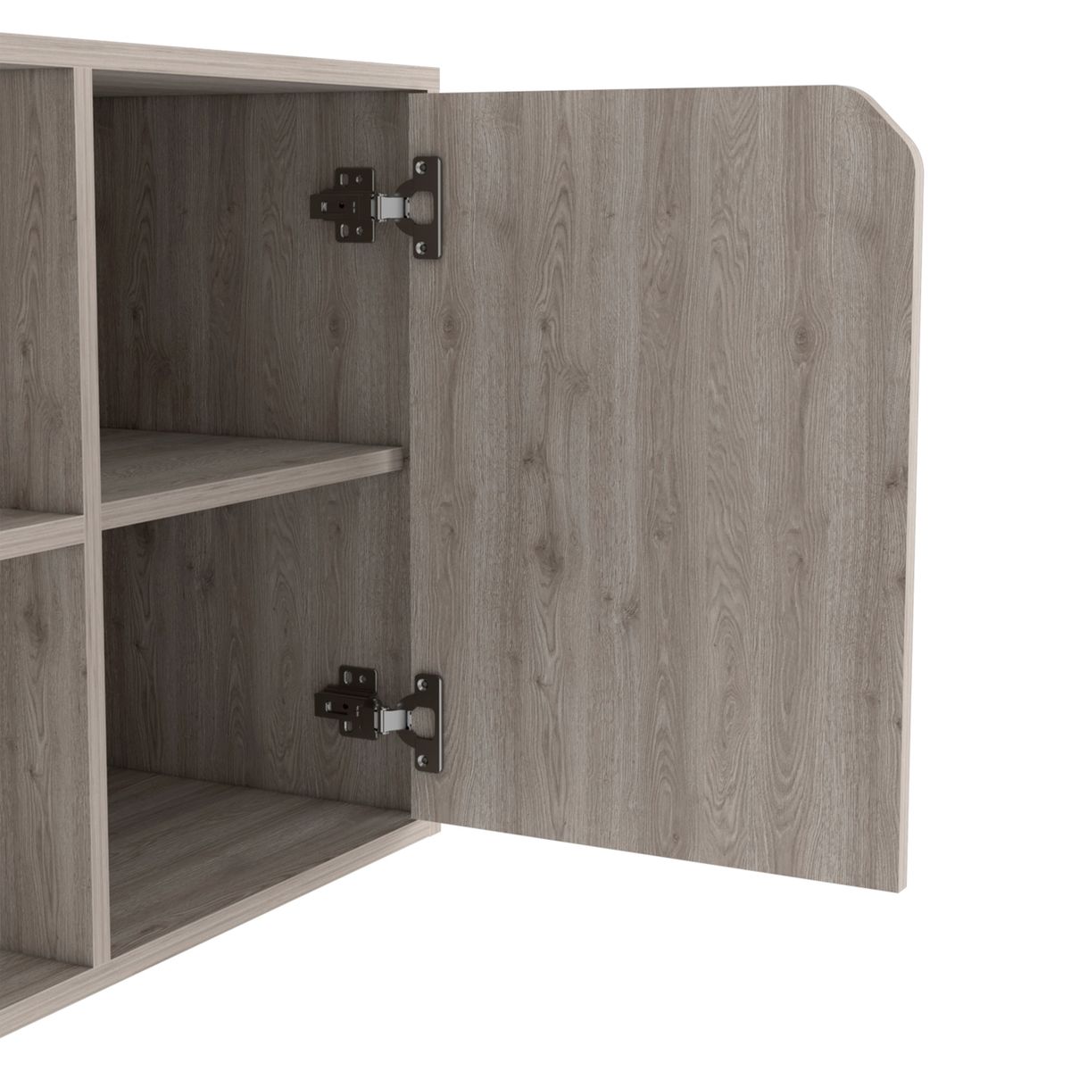 TUHOME - Escritorio Esquinero En L Rennes Ceniza Tuhome