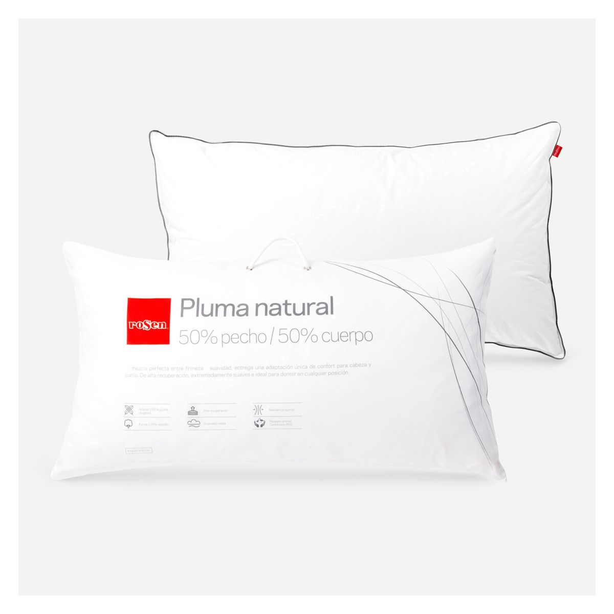 ROSEN - Almohada Pluma Natural 50%  Rosen