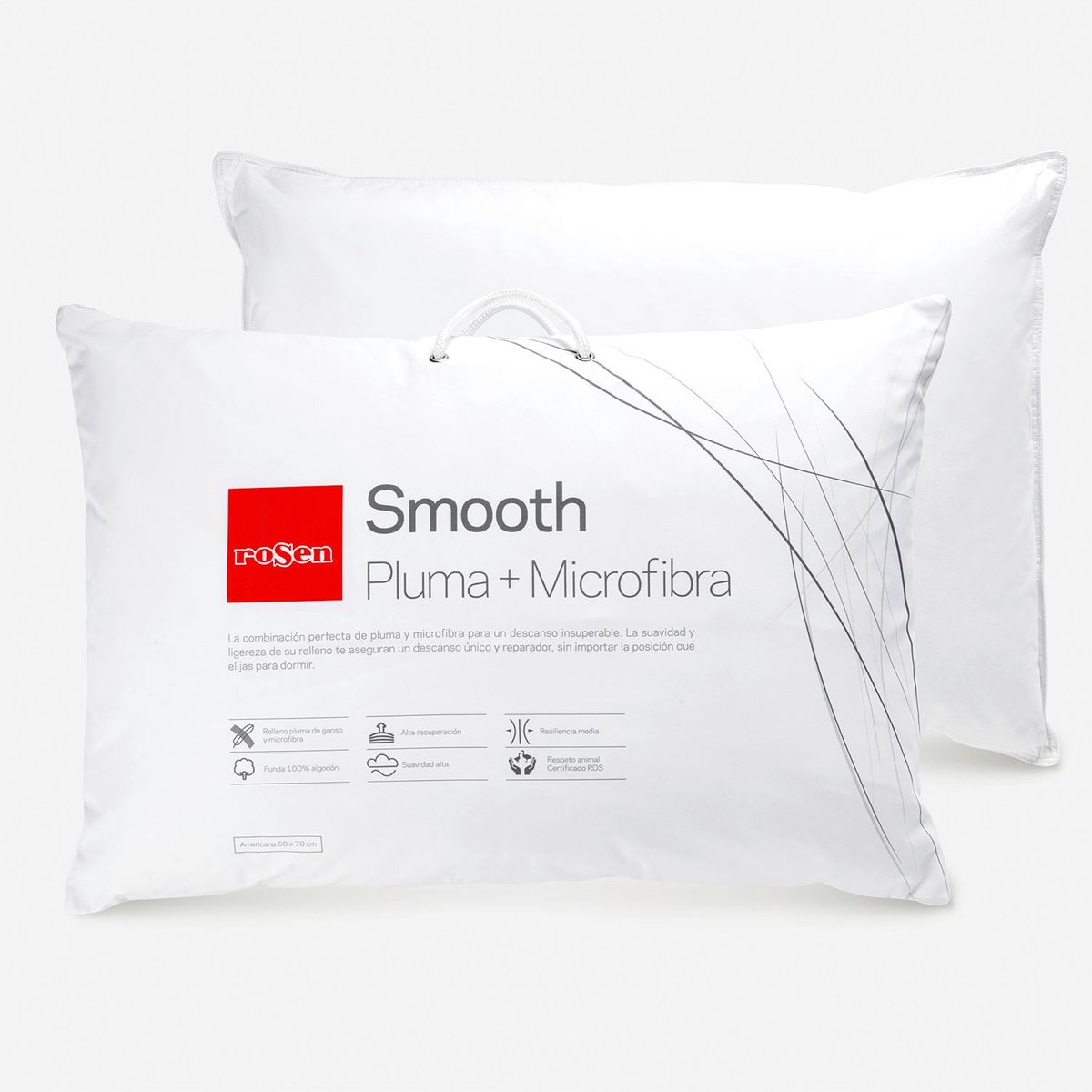 ROSEN - Almohada Smooth Pluma Rosen