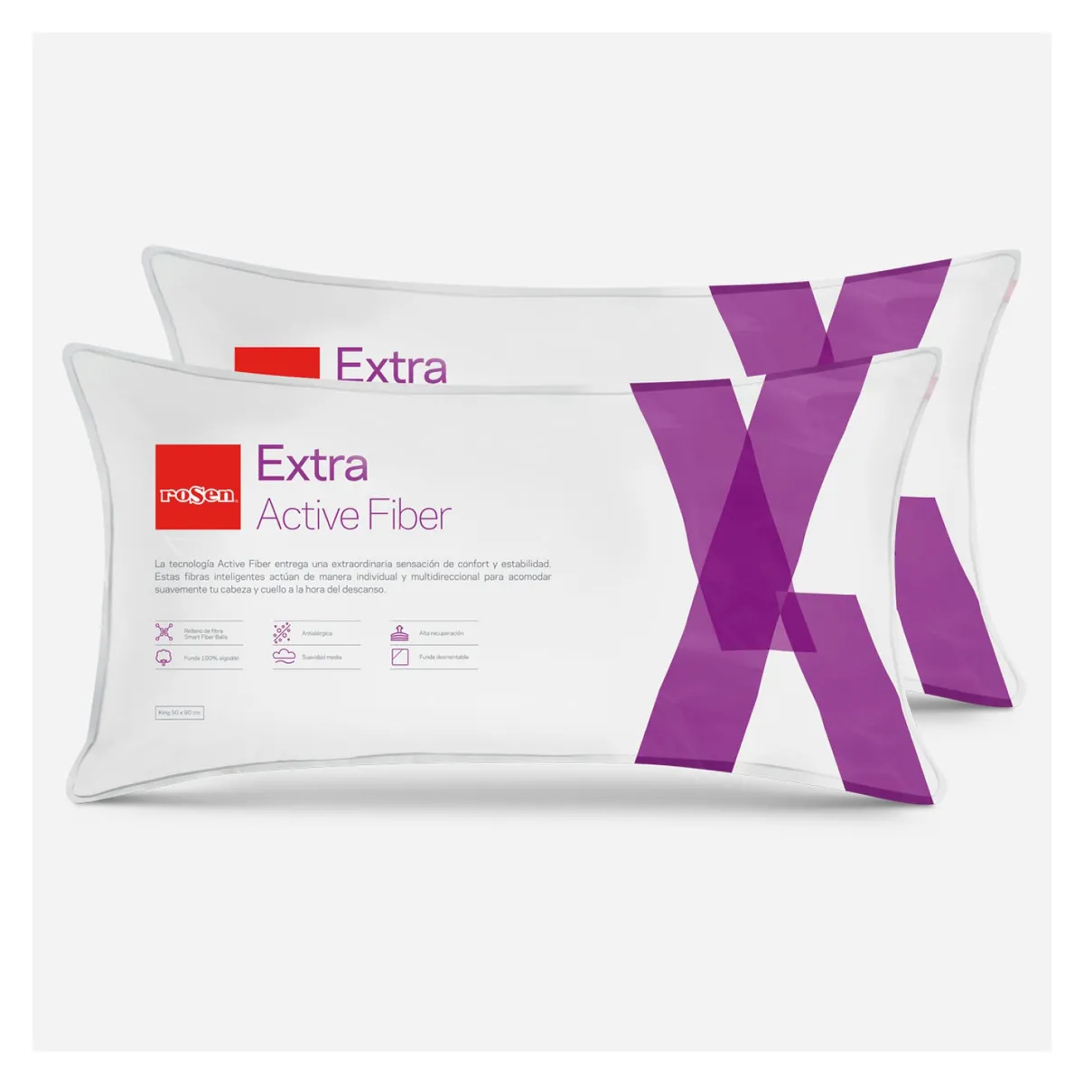 ROSEN - Set 2 Almohadas Extra Rosen