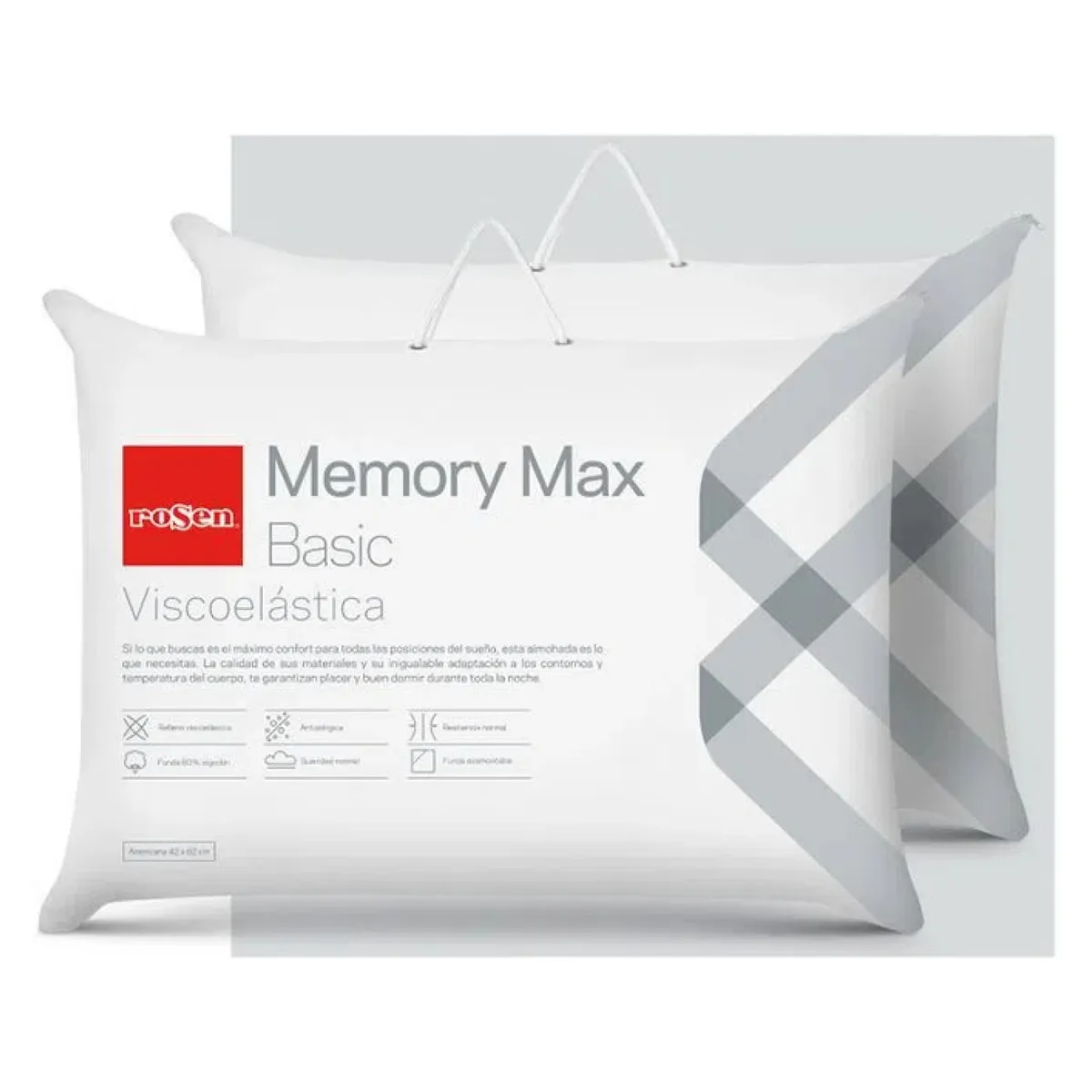 ROSEN - Set 2 Almohadas Memory Max Basic Rosen