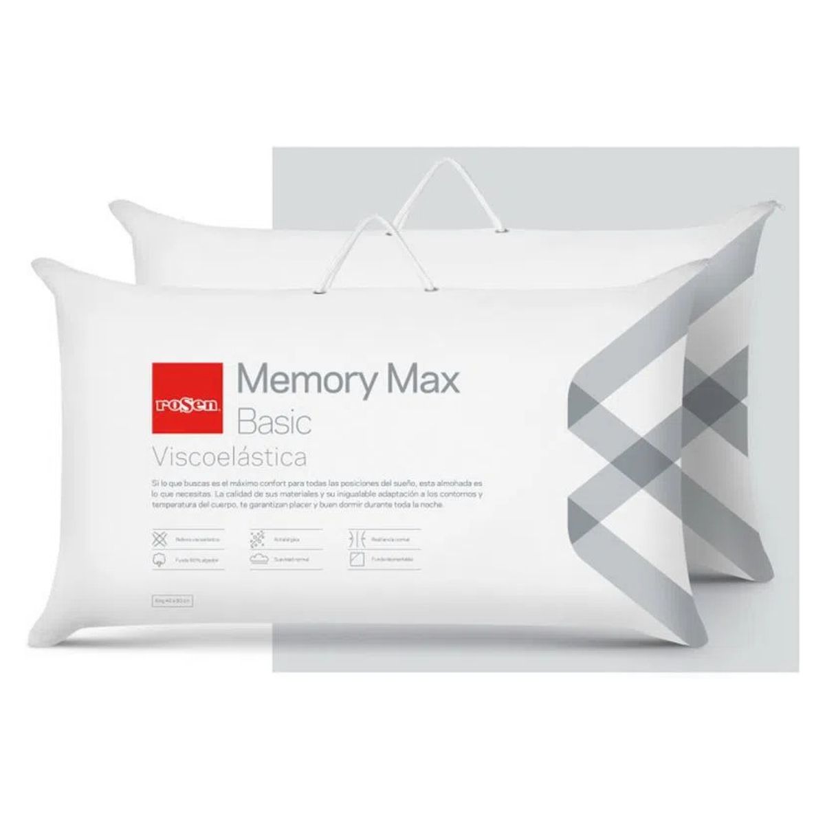 ROSEN - Set 2 Almohadas Memory Max Basic Rosen