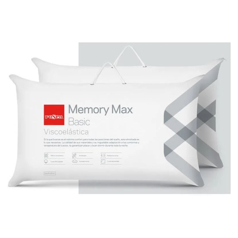 ROSEN - Set 2 Almohadas Memory Max Basic Rosen