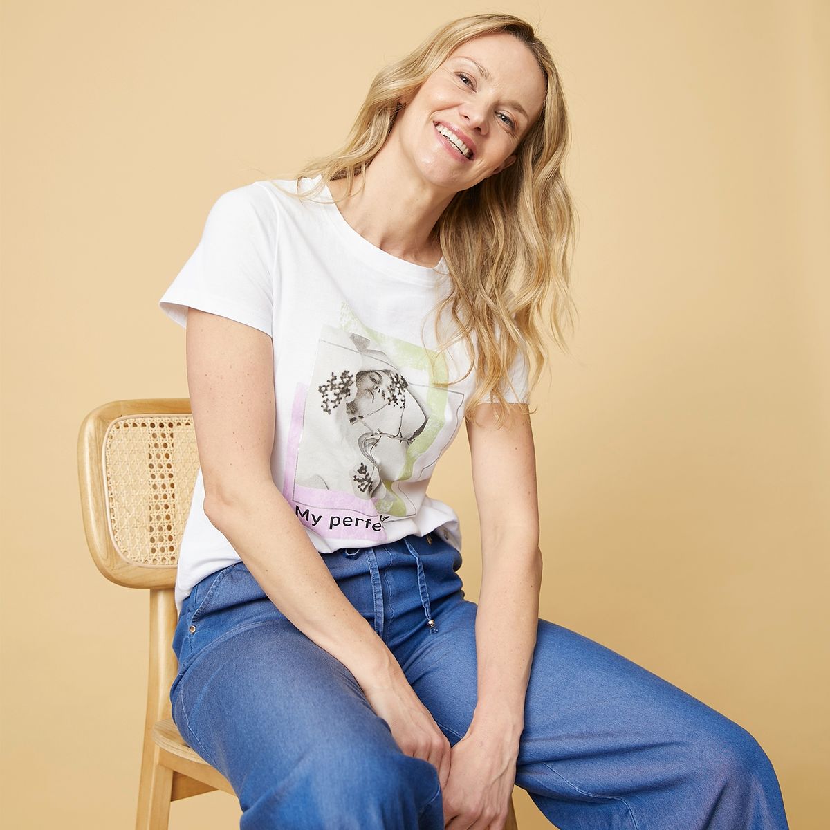 CURVI - Polera Manga Corta Algodón Mujer Curvi