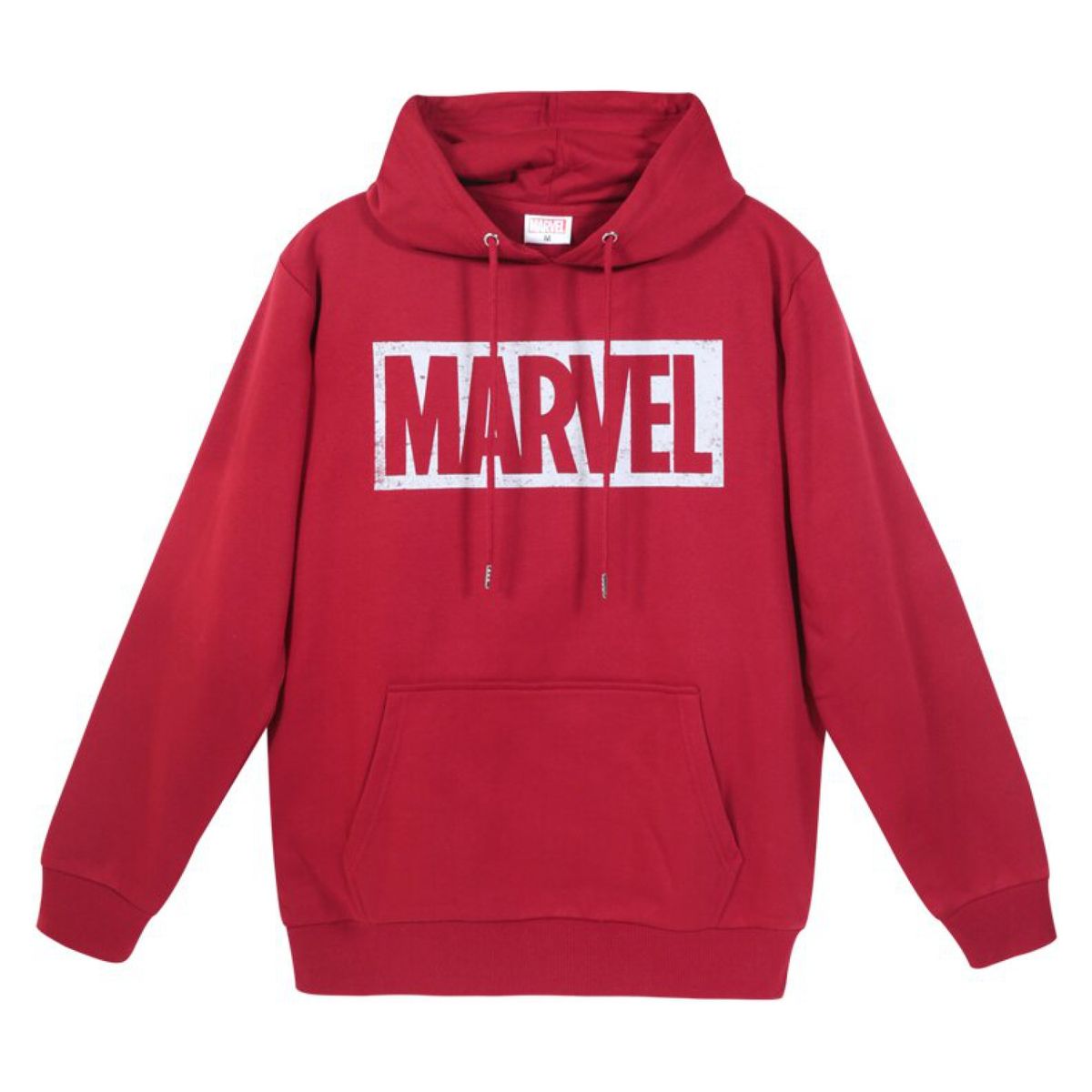 MARVEL - Poleron Hombre Burdeo Logo Marvel