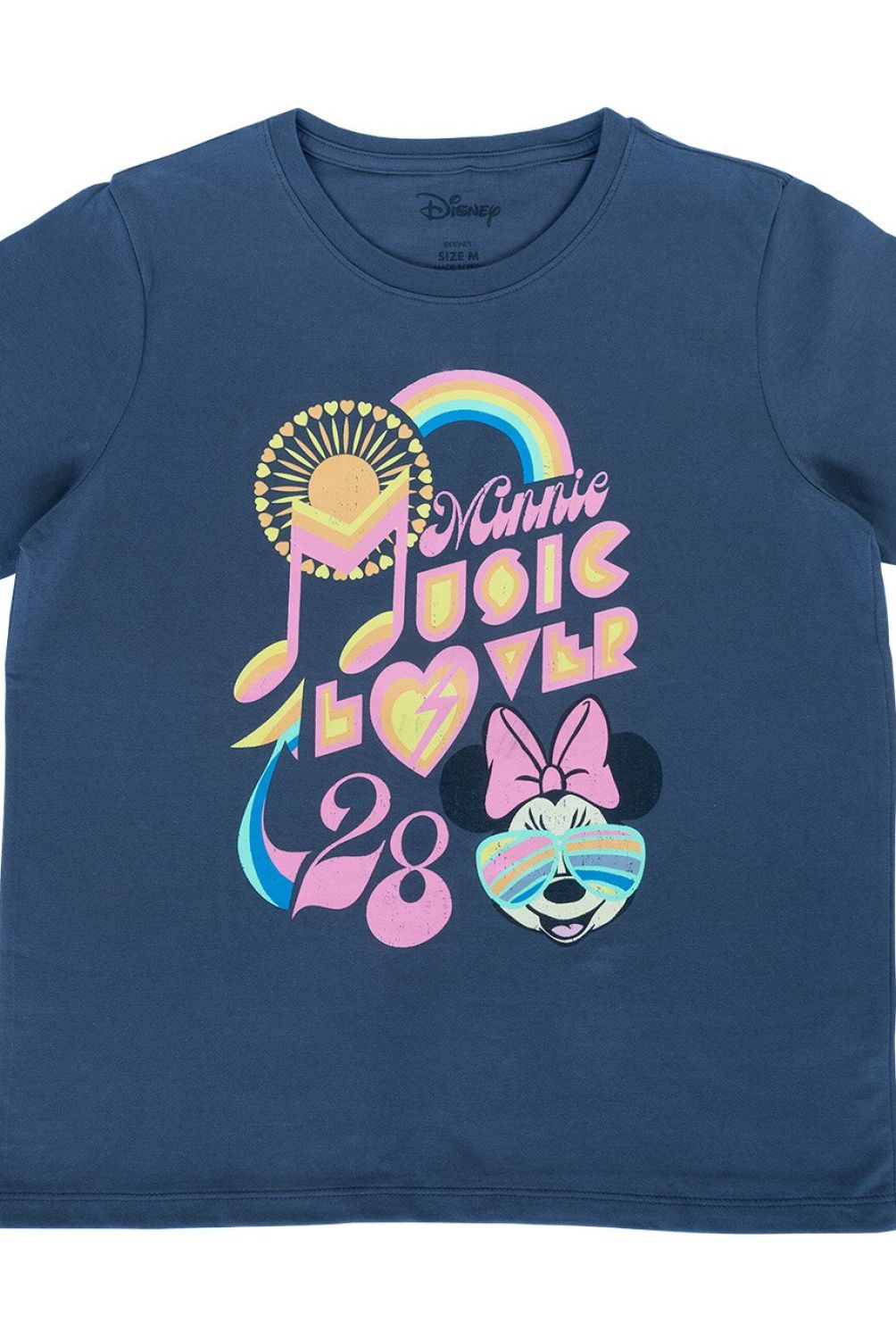 DISNEY - Polera Manga Corta Mujer Minnie Love Gris Disney