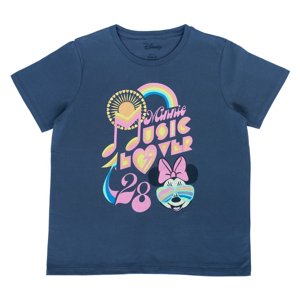DISNEY - Polera Manga Corta Mujer Minnie Love Gris Disney