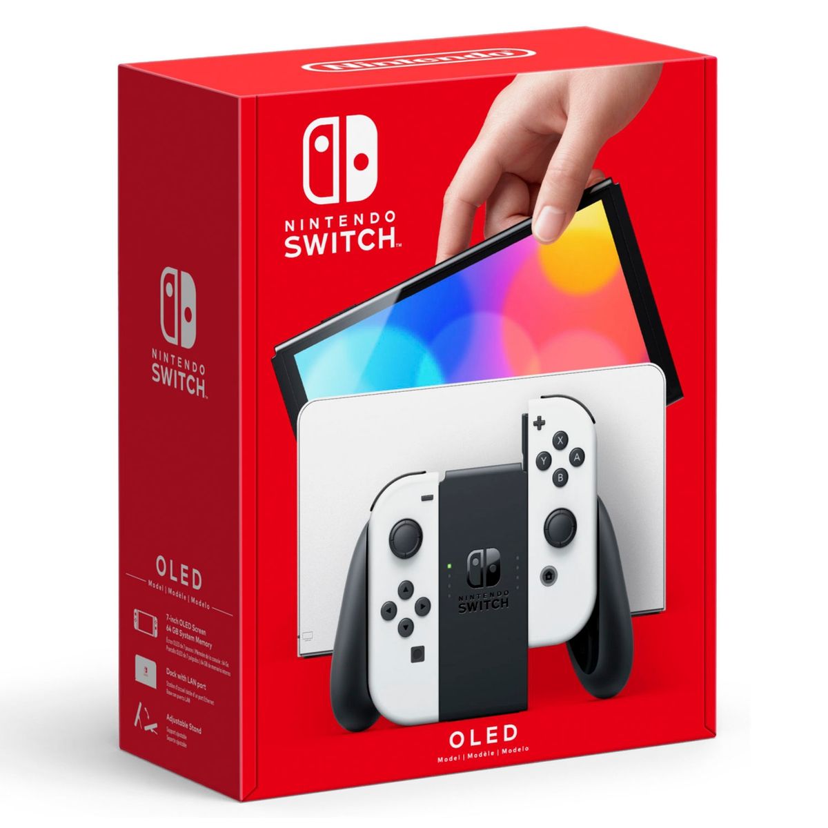 NINTENDO - Consola Nintendo Switch Oled Model White + Super Mario 3D World