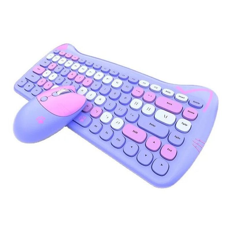 GENERICO - Teclado Mouse Inalambrico Mofii Cat Version