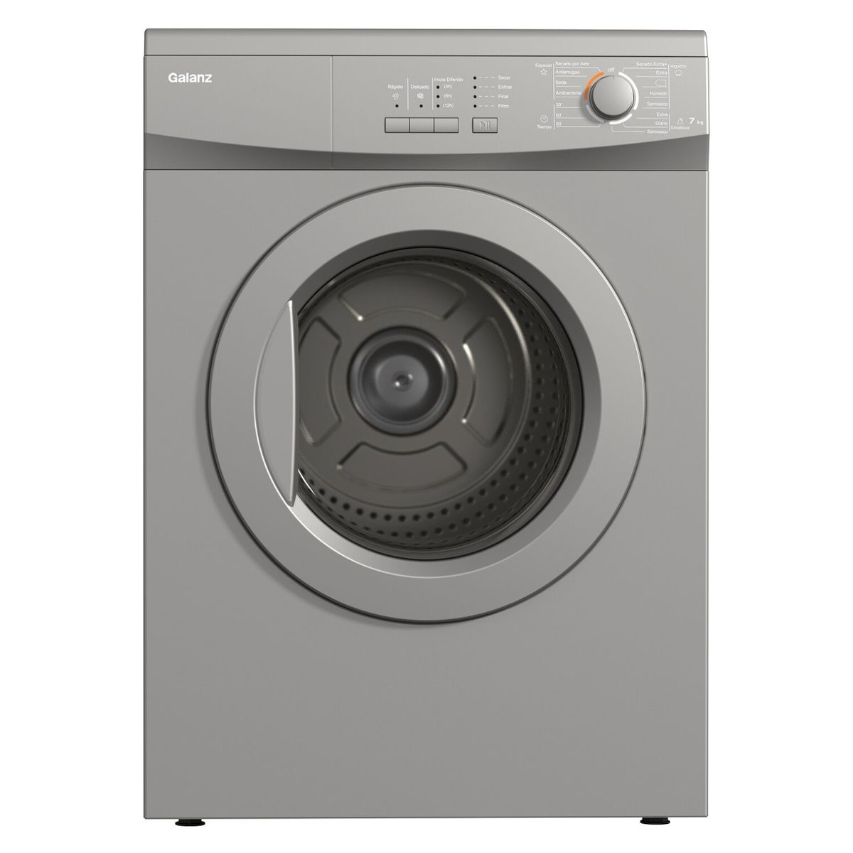 GALANZ - Secadora Eléctrica 7 Kg Gris Gladq507Lgia