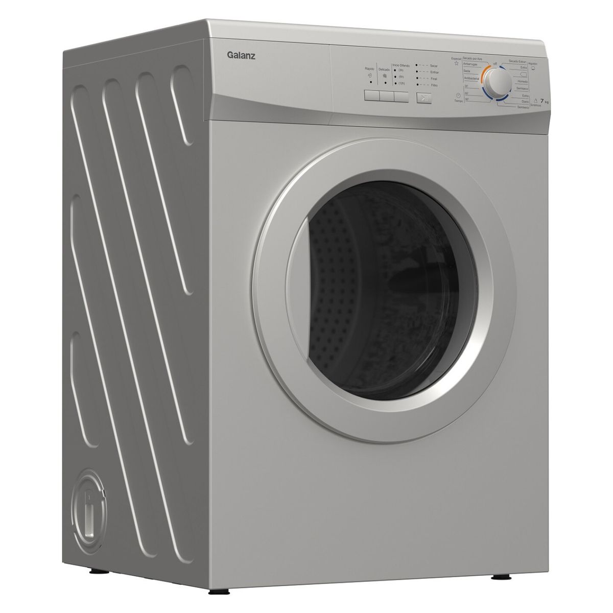 GALANZ - Secadora Eléctrica 7 Kg Gris Gladq507Lgia