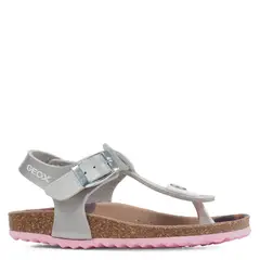 GEOX - Sandalia Niña Plateado