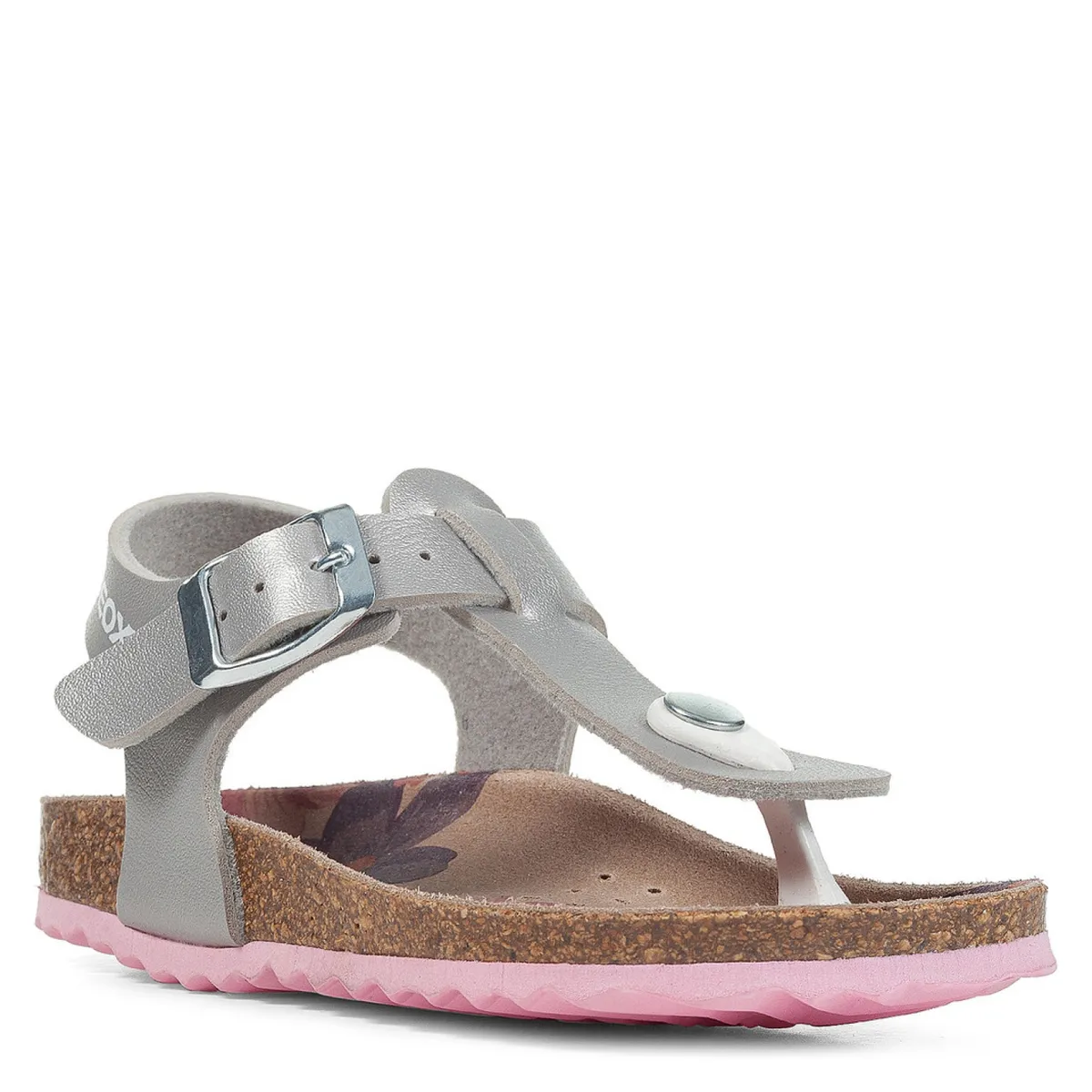 GEOX - Sandalia Niña Plateado Geox