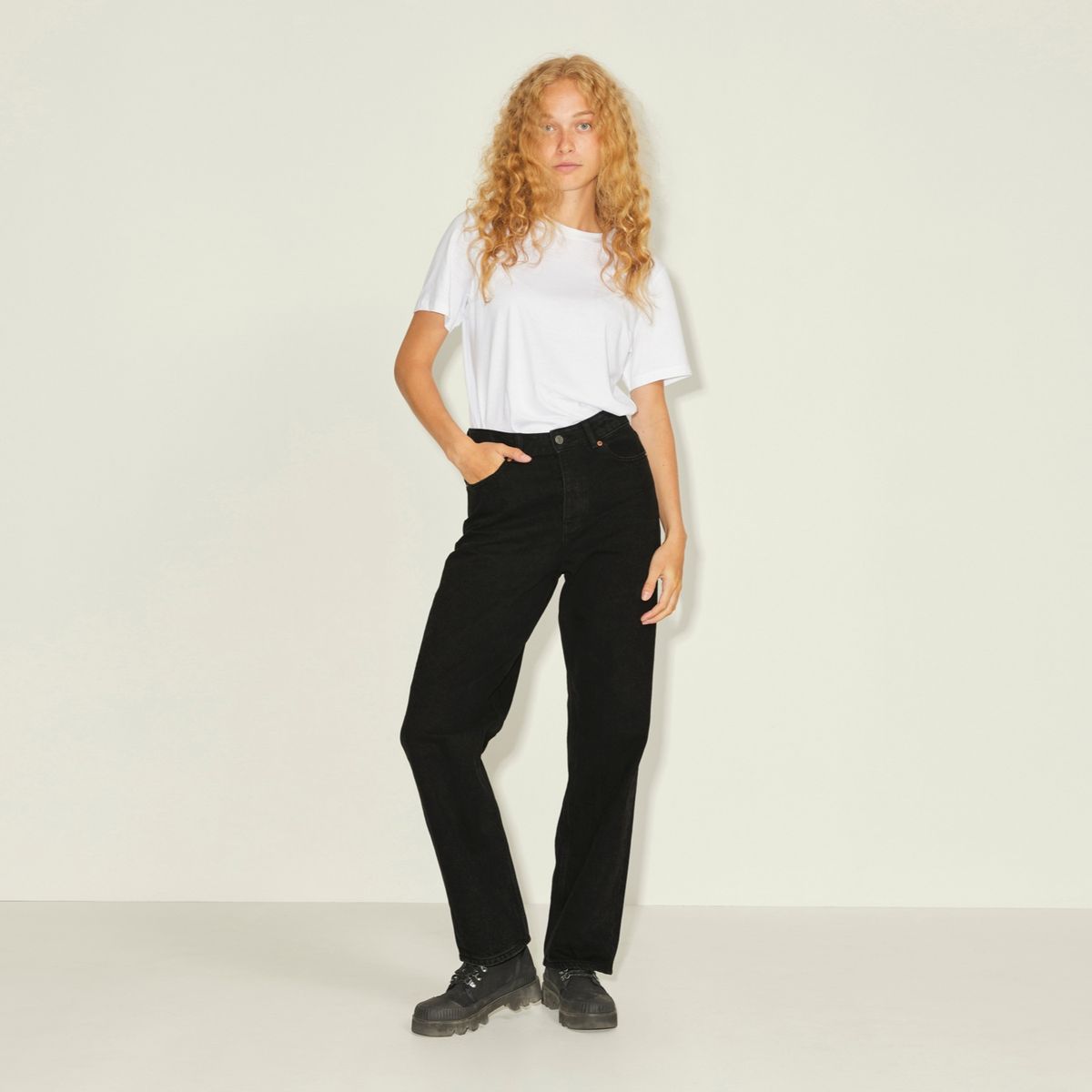 JJXX - Jeans Straight Tiro Medio Mujer Jjxx