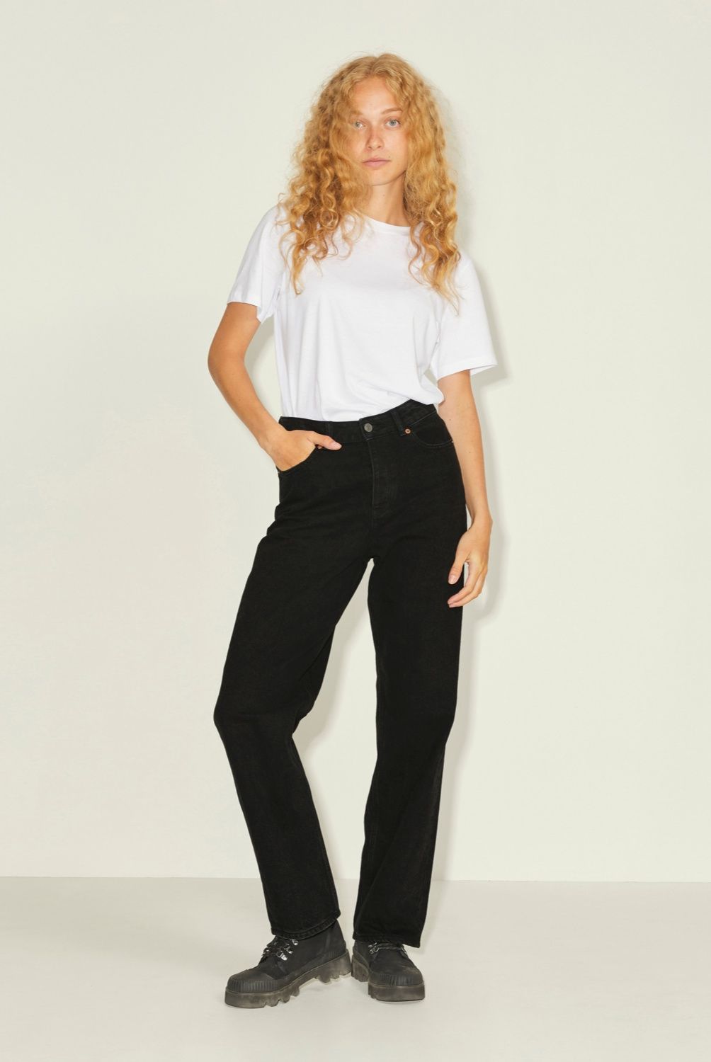 JJXX - Jeans Straight Tiro Medio Mujer JJXX