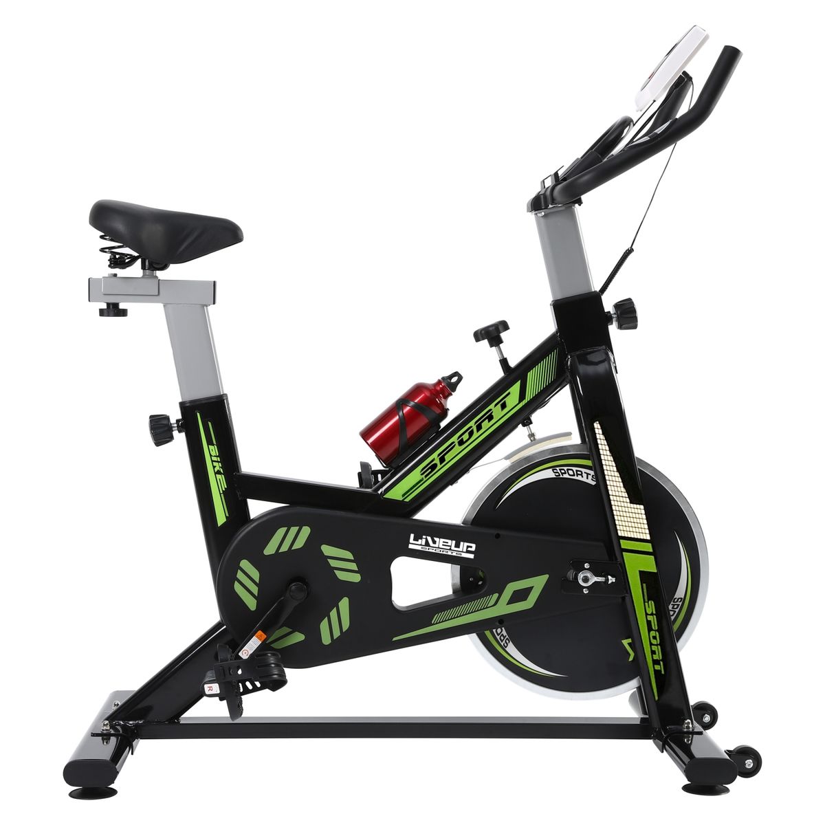 LIVEUP - Bicicleta De Spinning Es7801 Pantalla Integrada Liveup
