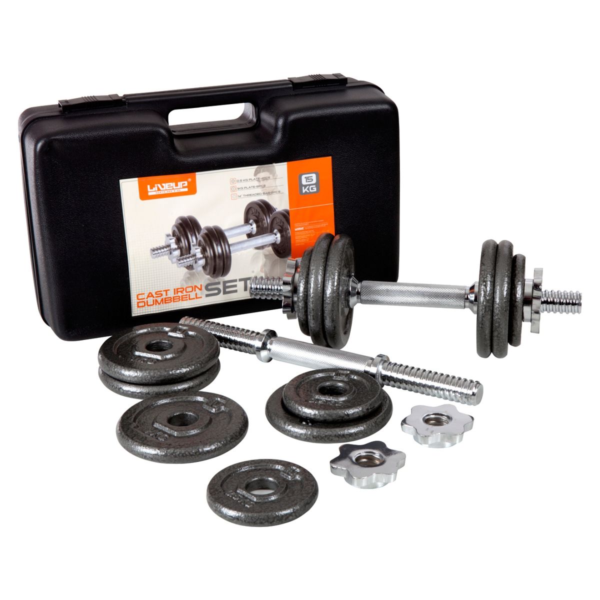 LIVEUP - Mancuerna 15 Kg. Liveup