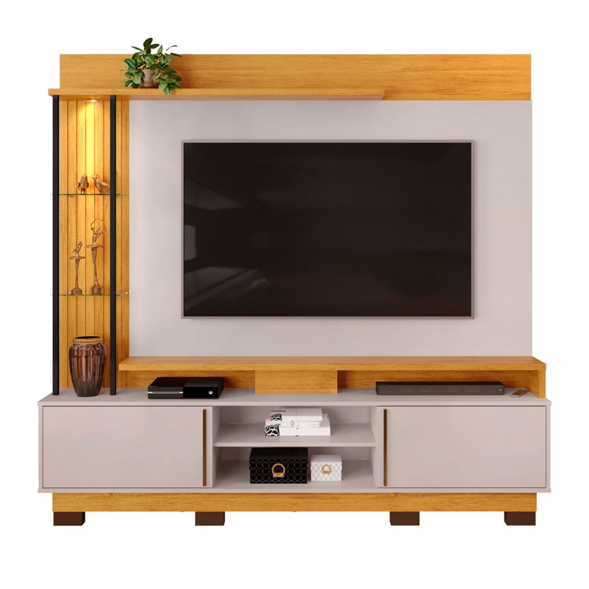 DI PORETTI - Home Martino 70 2 Puertas 200X190X38.8 Cm Gris Di Poretti