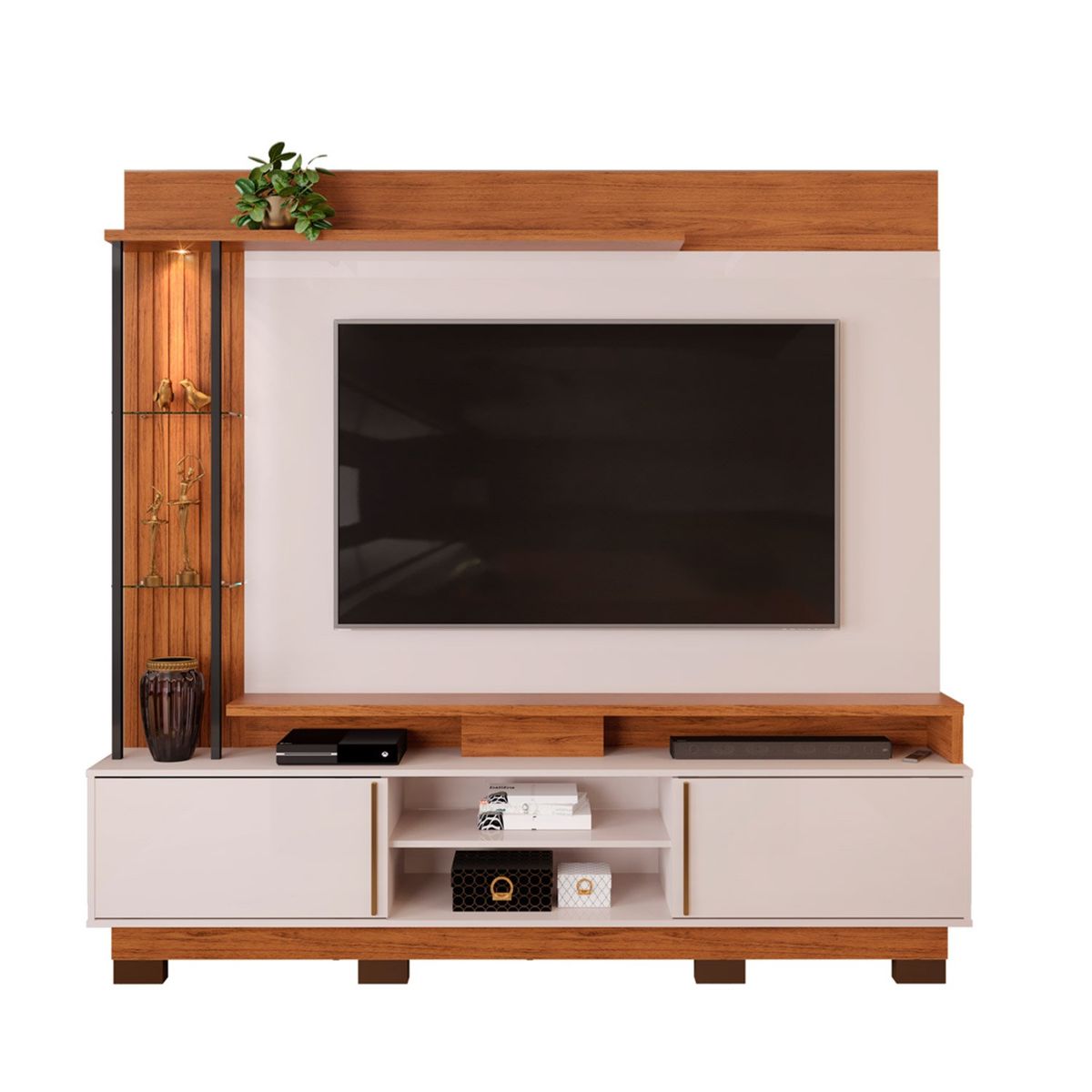 DI PORETTI - Home Martino 70 2 Puertas 200X190X38.8 Chocolate Di Poretti