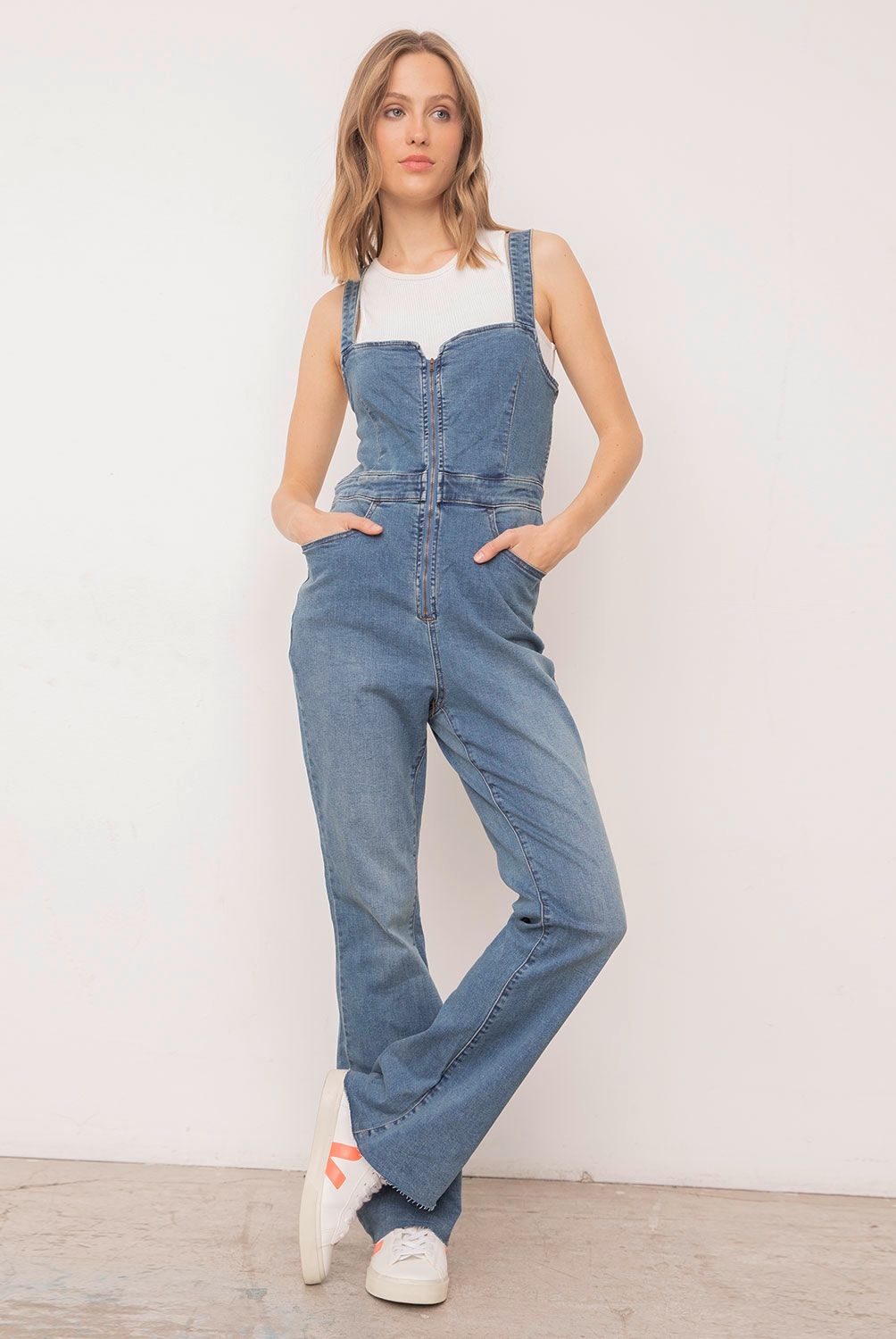 FREE PEOPLE - Free People Enterito Mezclilla Mujer