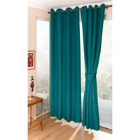 Cortina 2 Paños Black Out City Azul