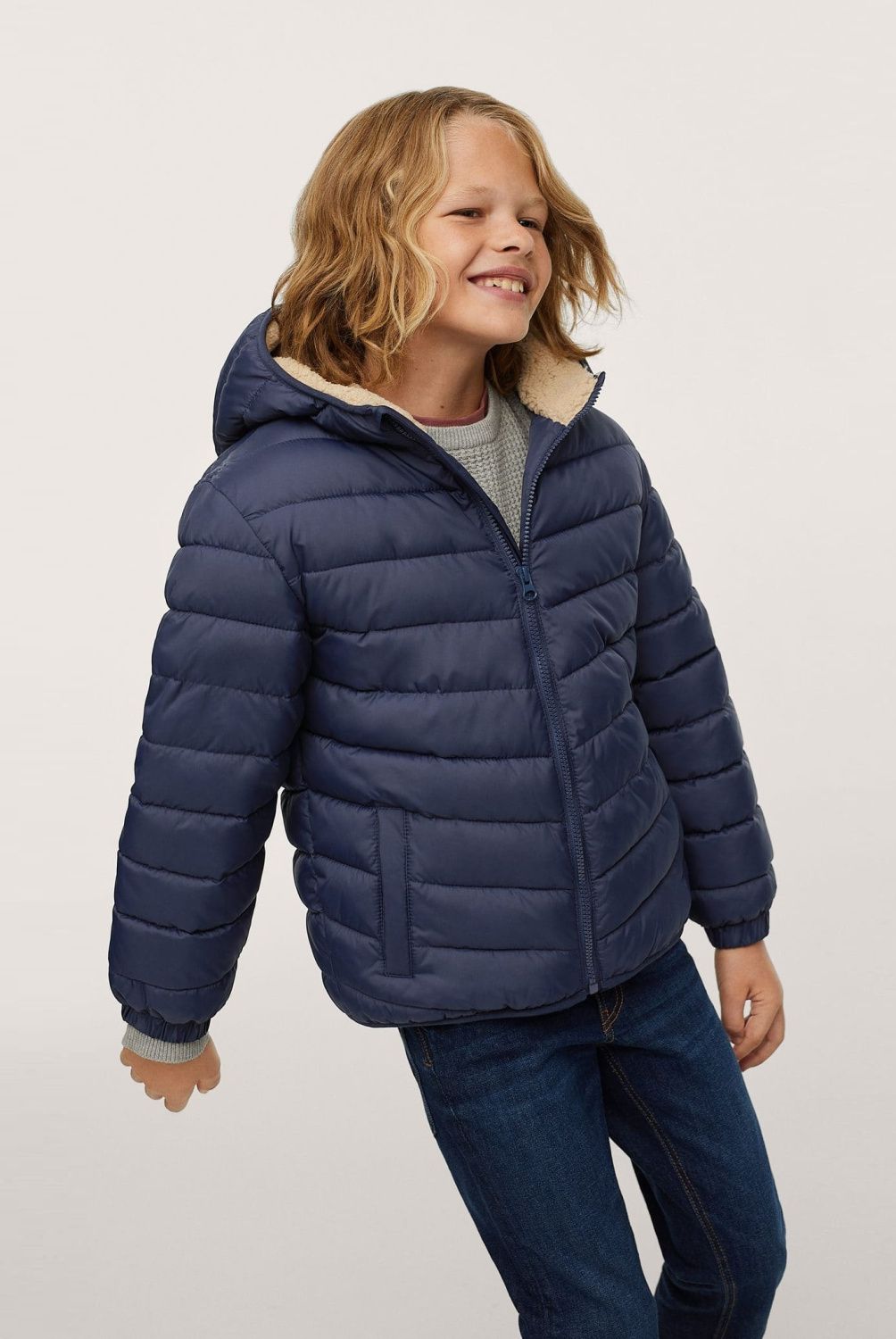 MANGO KIDS - Mango Kids Parka Interior Pelo Niño