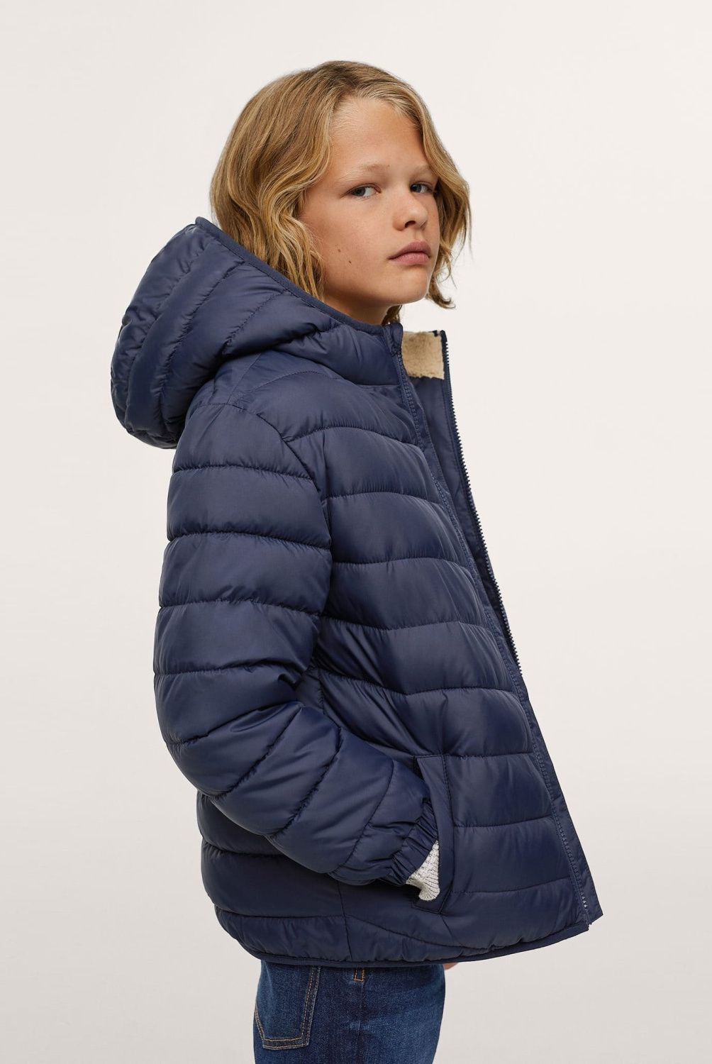 MANGO KIDS - Mango Kids Parka Interior Pelo Niño