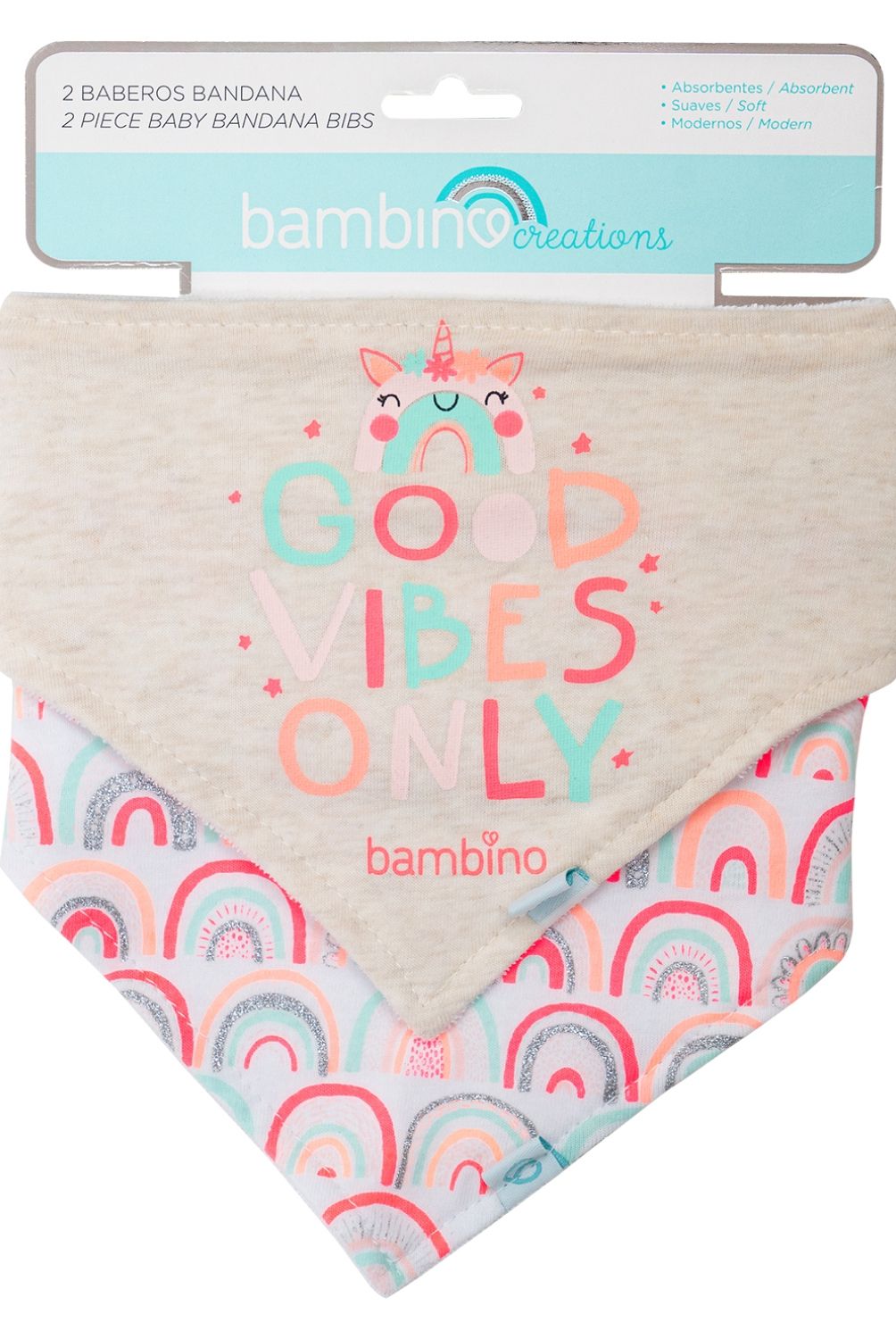 Bambino - Bambino Set 2 Babero Bandana Iris