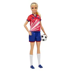BARBIE - Profesiones Futbol Playera Roja