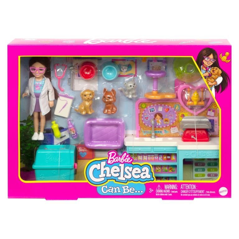 BARBIE Muñeca Chelsea Veterinaria