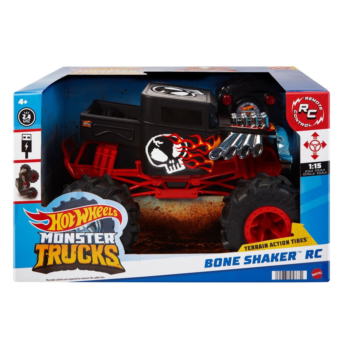 HOT WHEELS - Hot Wheels Rc Monster Trucks Bone Shaker 1:15
