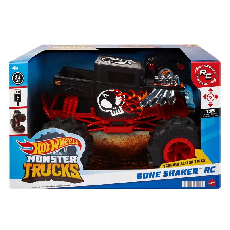 HOT WHEELS Hot Wheels Rc Monster Trucks Bone Shaker 1:15