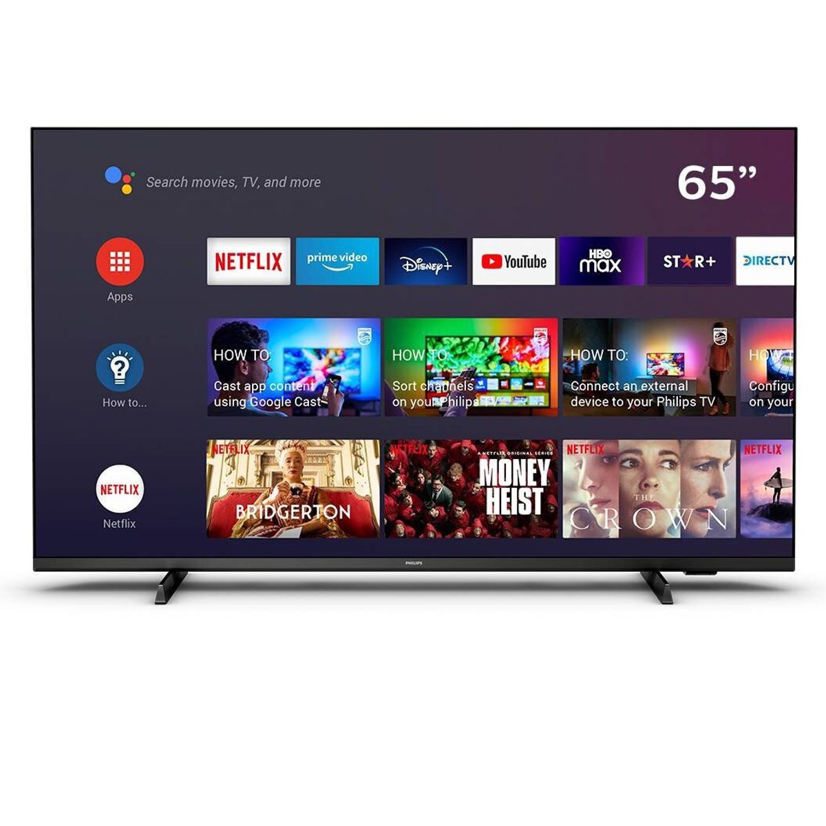 PHILIPS - Led Philips 65 4K Uhd 65Pud7406 Android Smart Tv