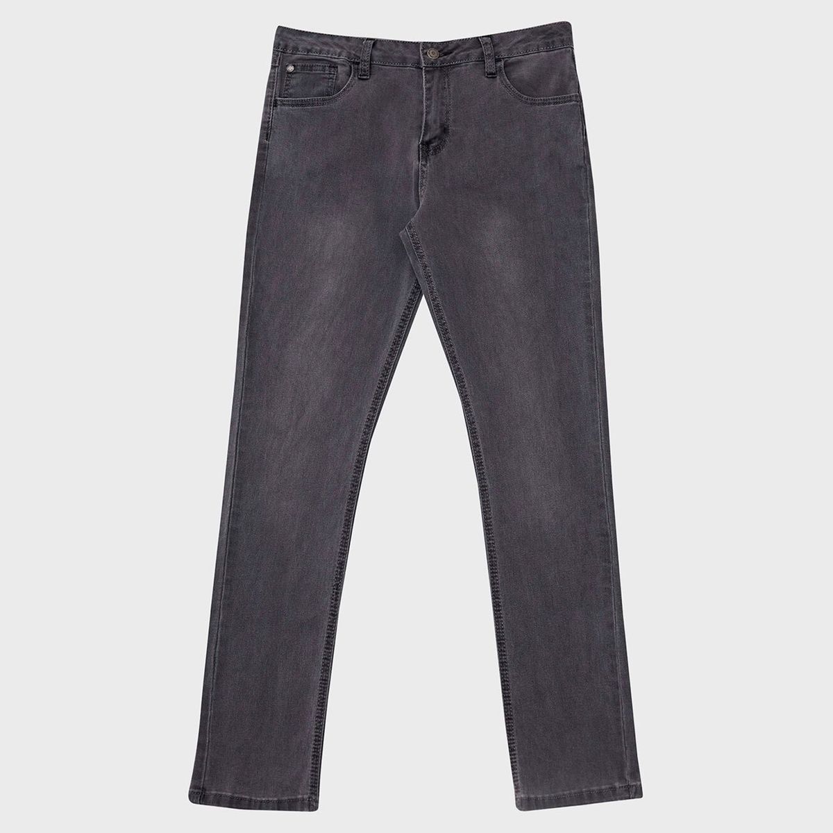 FASHION'S PARK - Jeans Básico Clásico  Infantil Gris.