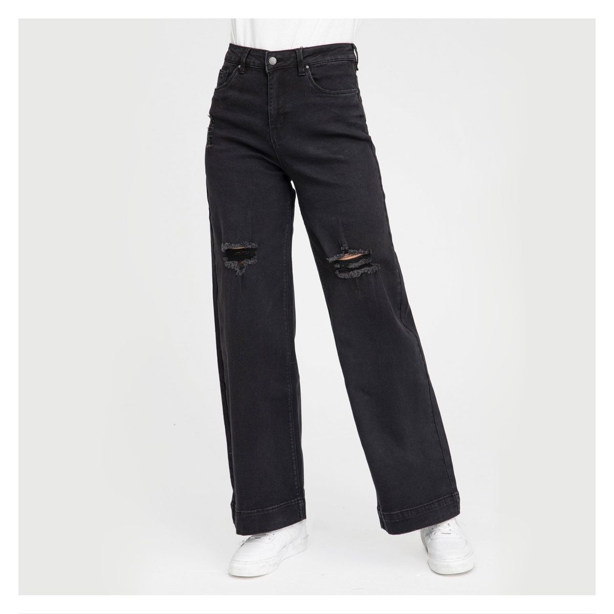 FASHION'S PARK - Jeans Mujer Palazzo 101 Roturas.