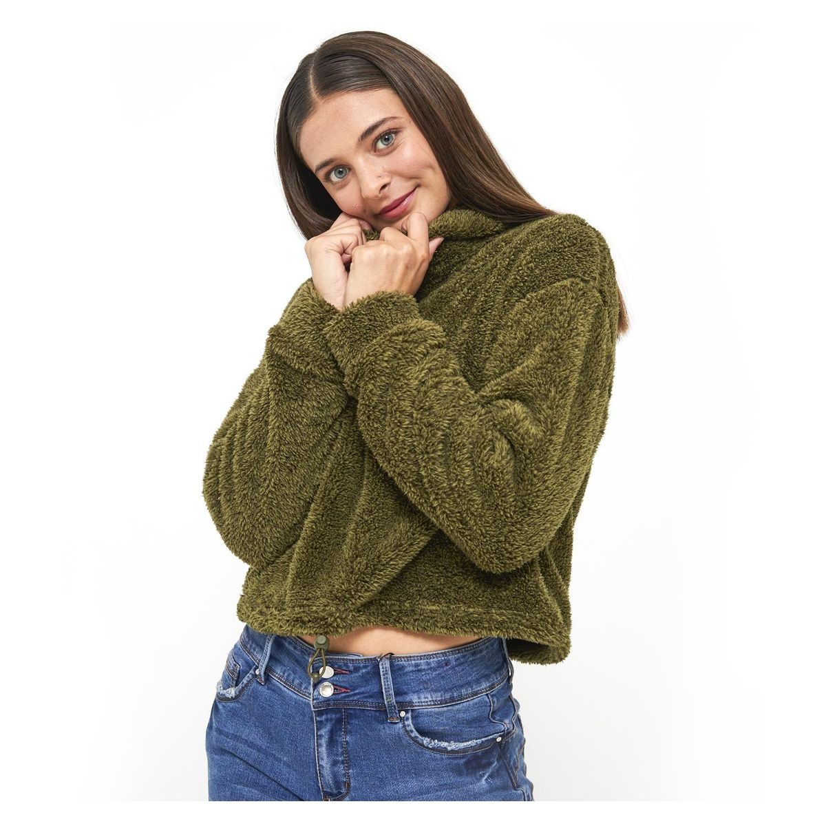 FASHION'S PARK - Polar Mujer Sherpa Espampado