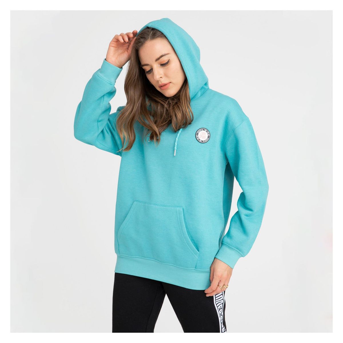 FASHION'S PARK - Polerón Buzo Deportivo Mujer Hoodie Canguro.