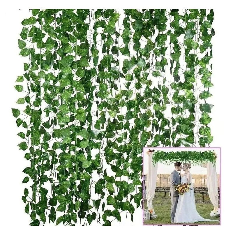 Generico - Planta Artificial Enrredadera 12 Tiras 210Cm