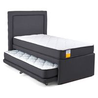 Cama Funcional 1 Plaza Cama Nido 90 X 190 Cm + Respaldo