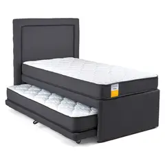 DRIMKIP - Cama Funcional 1 Plaza Cama Nido 90 x 190 Cm + Respaldo