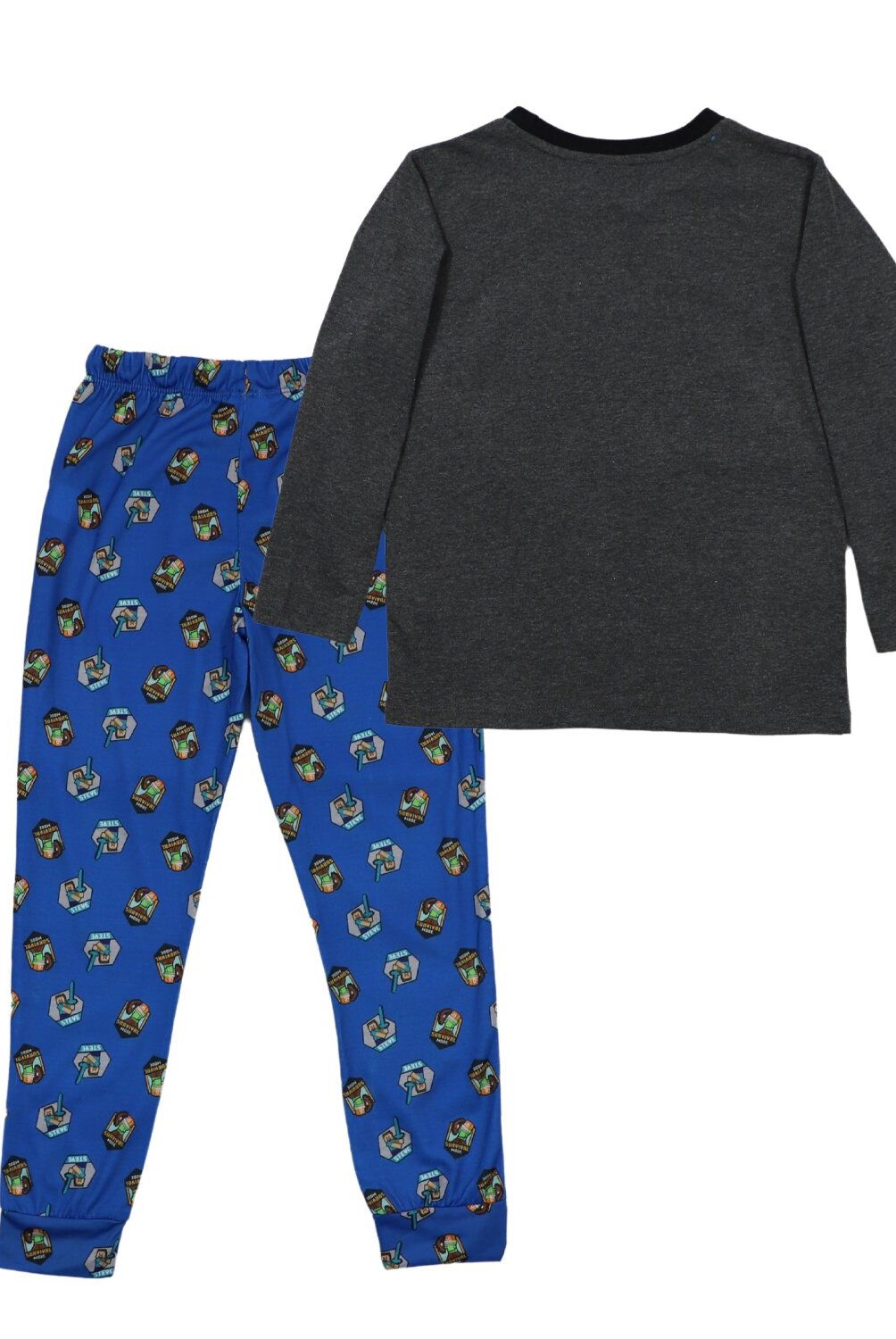 MINECRAFT - Pijama Largo Niño Gris Minecraft