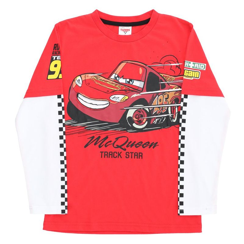 DISNEY - Polera Manga Larga Niño Cars Rojo Disney