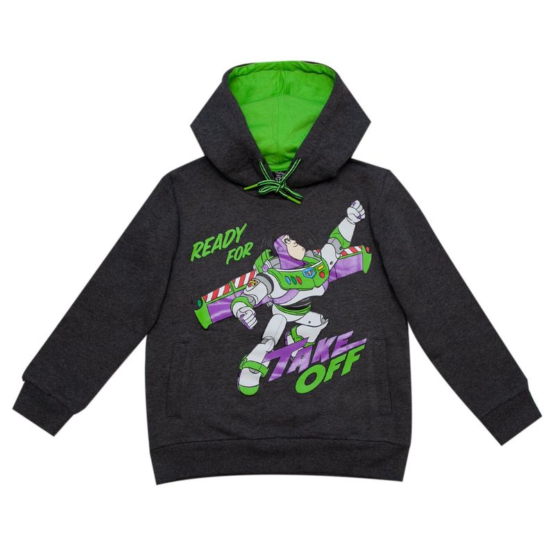 DISNEY - Poleron Niño Buzz Toy Story Gris Oscuro Disney