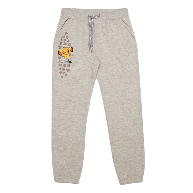 DISNEY - Pantalon de Buzo Niña Simba Gris Disney