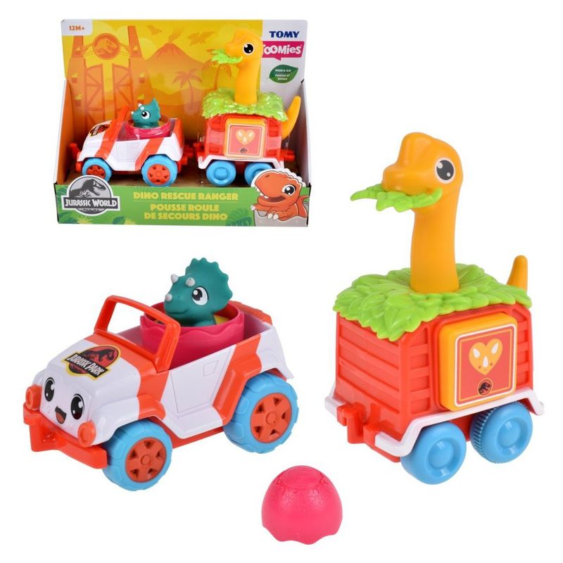 JURASSIC WORLD - Camioneta con Carro y Dinosaurios Jurassic World