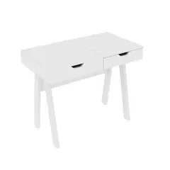TECNOMOBILI - Tocador Con 1 Cajón Y Espejo Blanco