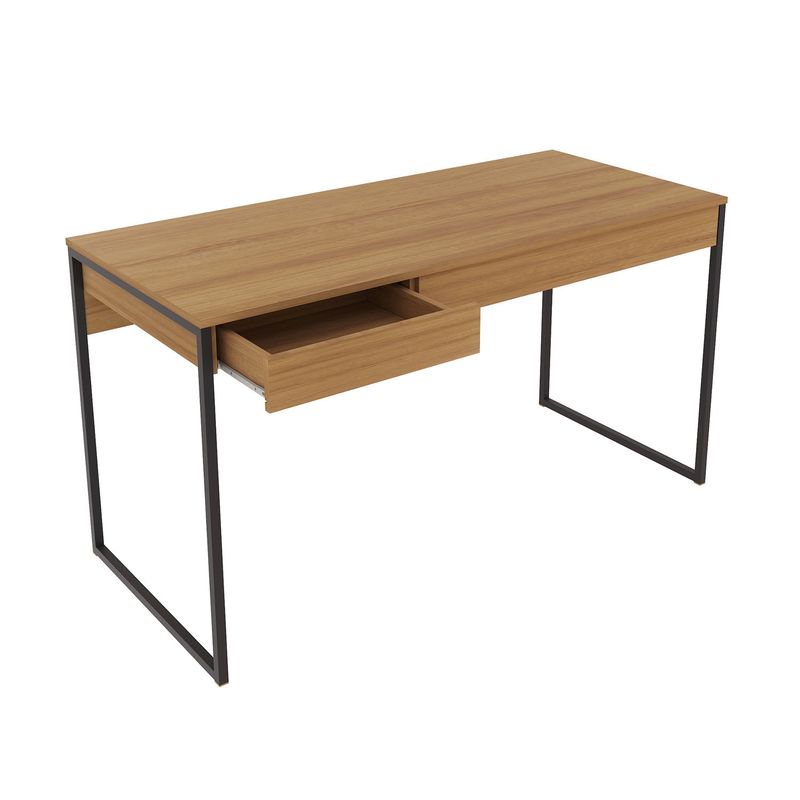 TECNOMOBILI - Escritorio 1 Cajón Almendra / Negro Tecnomobili