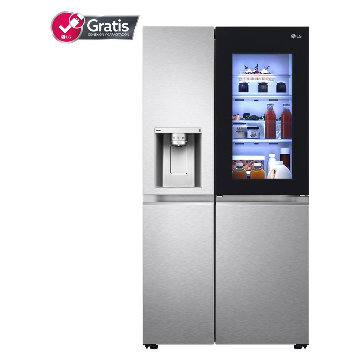 LG - Side by Side LG 570 lt LS66SXSC Instaview