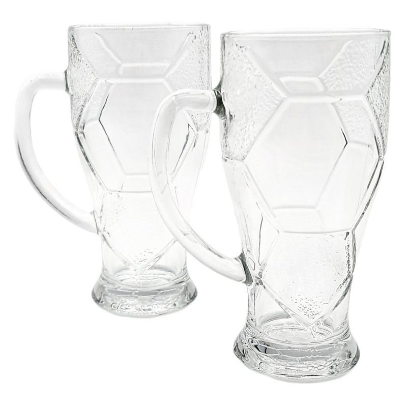 GENERICO - Vasos Cerveceros Set 2 Piezas Shop 500Ml Futbol