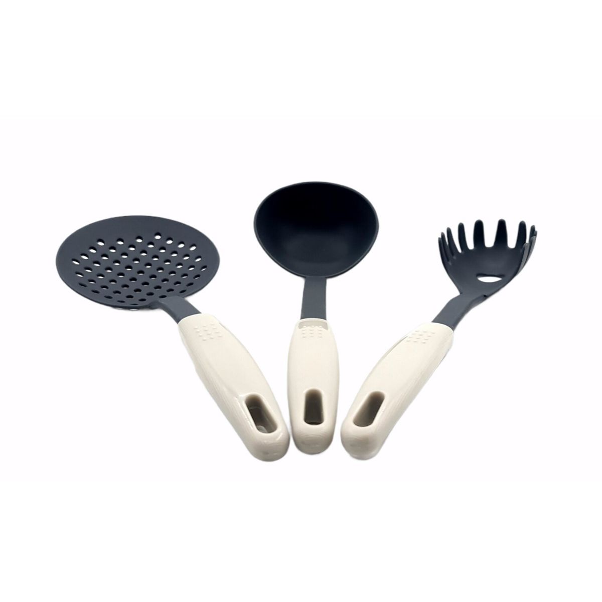 GENERICO - Utensilios Cocina Cucharon Plastico Set 3 Piezas